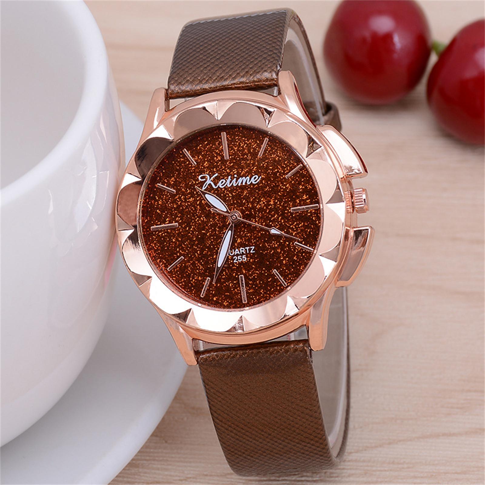 

Женские модные кожаные часы One Size