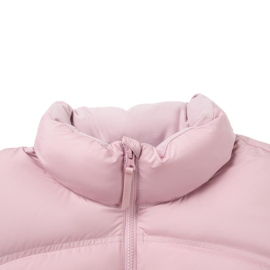 Li Ning 3D Stehkragen Logo Reißverschluss Kurze Daunenjacke Damen Oberbekleidung AYMV186-7