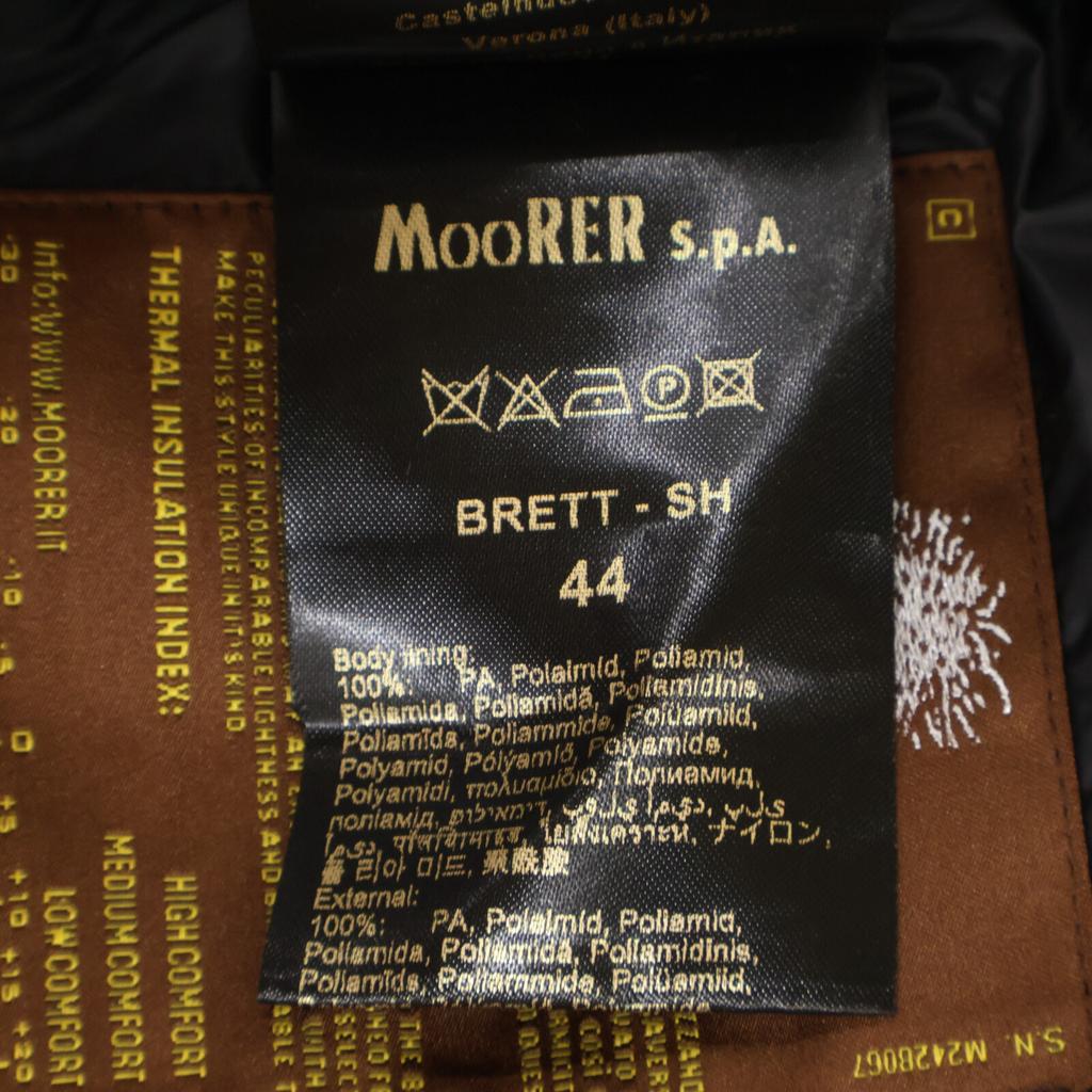 MOORER [Good Condition] BRETT-SH Hooded Down Jacket Jacket 44 blackUsed