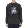 We11done Teddy Bear Pearl Necklace Print Round Neck Long Sleeve T-Shirt Men Tops Charcoal WD-TT9-20-116-U-CH