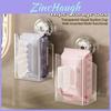 Modern Sucker Wall Mounted Wipe Box For Bathroom Bedroom Organization