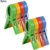 Premium Jumbo Beach Towel Clips - 8 X Large XXL Clothespins Clothespins 25-26