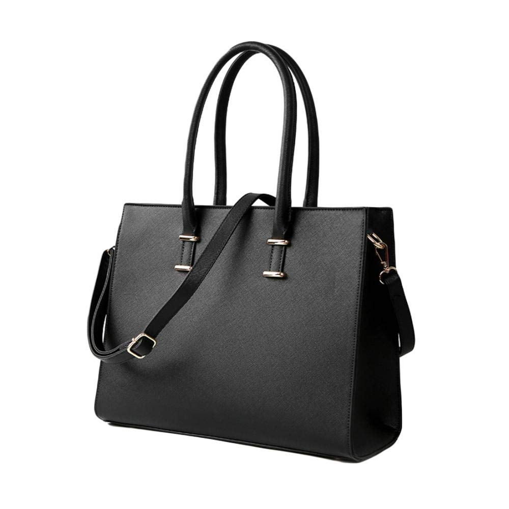 

HurBer Women s Tote Bag, 2-Way HandbagShoulder Bag, Business Bag, Formal Bag, Solid Color, Large Capacity, A4 Size, PU Leather, Simple Design,