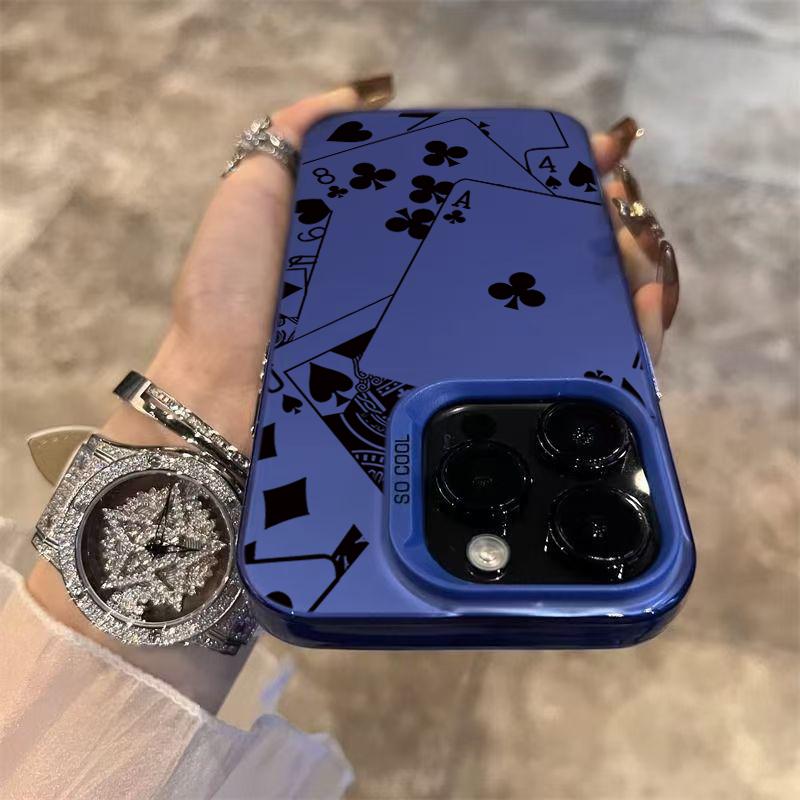 Colorful Ink Painting Poker Line Pattern Phone Case For iPhone 17 17 Air 16 15 14 13 12 11 Pro Max Mini XS XR 8 7 Plus Air Cover