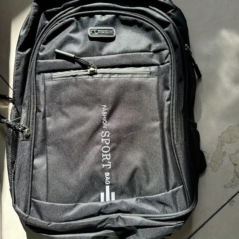 Pánský polyesterový cestovní batoh, velkokapacitní pracovní taška na notebook, odolný nylonový školní batoh pro dojíždění s více přihrádkami