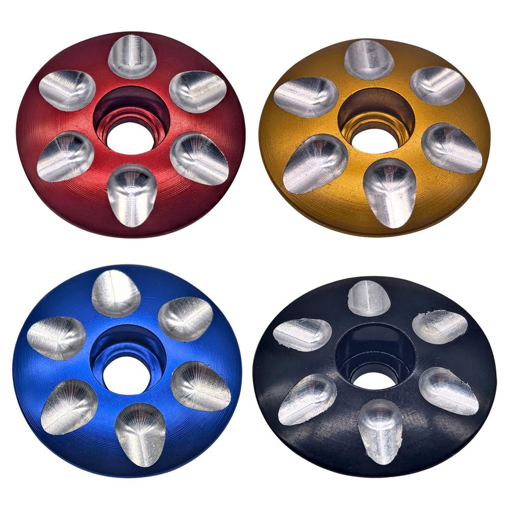 High Strengths Aluminum Alloys Bike Headset Cover Weatherproofed Cycling Headset Cap Commuters Bike Accessories