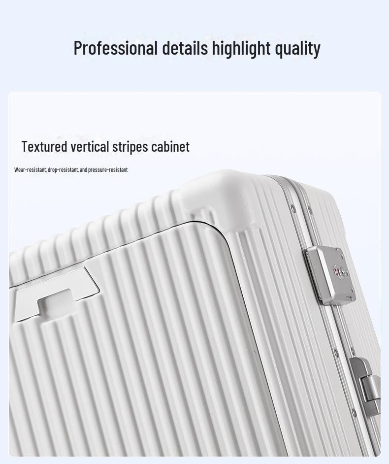 Multi-Purpose Business Trolley Suitcase with Laptop Compartment and Cup Holder