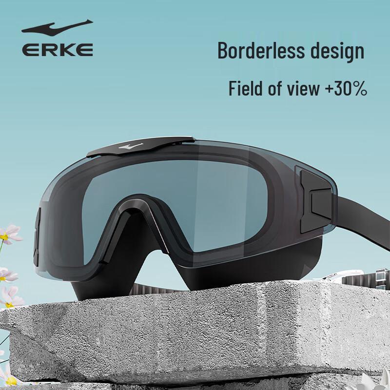 ERKE Unisex Adult Large Frame HD Anti-Fog Swim Goggles Non-prescription