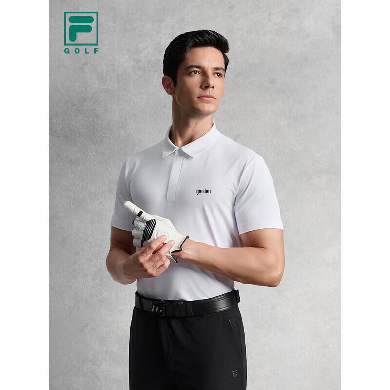 FILA Men s Golf Sun Protection Knitted Polo Shirt XXL