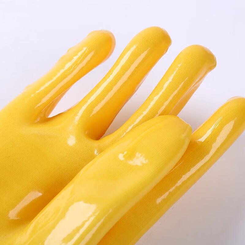 Sapphire Blue PVC Dipped Chemical Resistant Safety Gloves