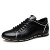 Stylish Casual Fashion Big Size Shoes For Versatile Breathable Leather Leisure Men Sneakers