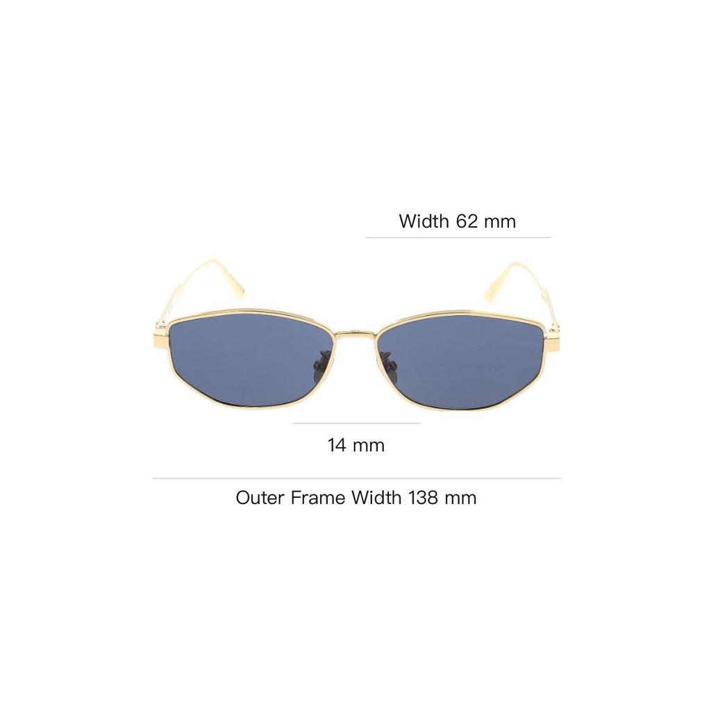 Dior Irregular Shape Metal Sunglasses Women sunglasses Gold DIORCANNAGEB1U