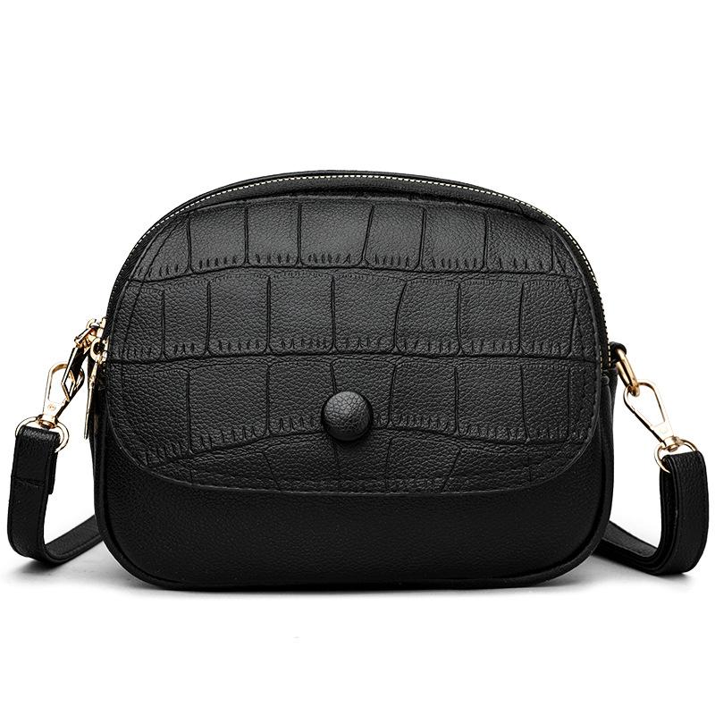 Bag women's new multi-compartment small square bag simple and versatile women's messenger bag trendy fashion casual shoulder bag