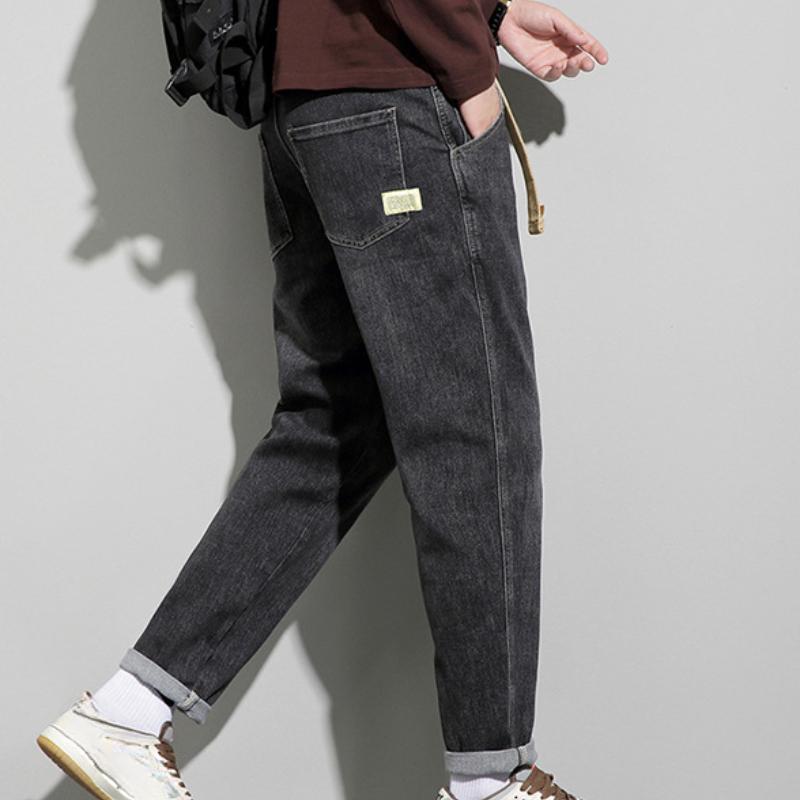 Loose Men's Straight Leg Jeans Autumn Winter Workwear Style High Street Long Trousers Trendy New Hot Sale of The Season Male Den