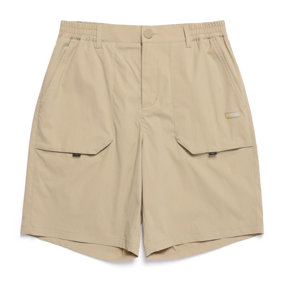 NATIONALGEOGRAPHIC N252Uhp902 Mesh Hybrid Fatigue Half-Length Shorts Sand Beige