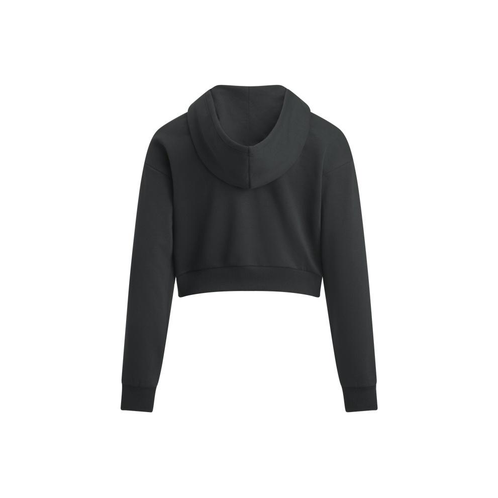 Under Armour Rival Short Sports Casual Fashion Versatile Comfortable Hoodie Women hoodies Black 1390319-001