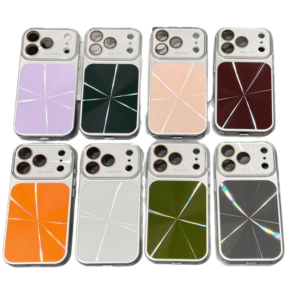 Aurora CD Pattern Is Suitable for iPhone17promax Mobile Phone Case, the New Model Becomes Larger In Seconds, and the Window Apple 16 Laser 15 Hard.