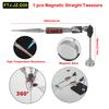 NEWACALOX Magnetic Soldering Third Helping Hand Flexible Stainless Steel/Ceramics Tweezers PCB Holder Welding Positioner Tool