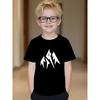 European Sizes Boys' Short Sleeve T-Shirt with Fun Durable Print - Lightweight Breathable Summer Casual Round Neck Tee