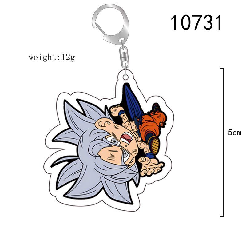 Dragon Ball Goku Acrylic Keychain - Double-Sided Cartoon Pendant Gift