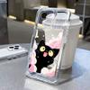 Cute Cat Hydrangea Protective Phone Case For iPhone 17 Air 16 16e 15 13 12 11 Pro Max Pro Plus Soft Anti-Scratch Funda Cover