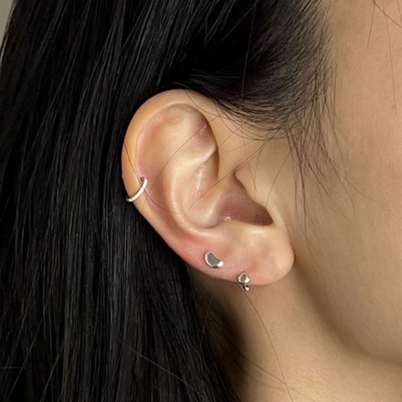 

A BIT MOR BEAN STUD SILVER