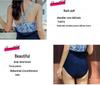Floral Sexy Triangle One-Piece Swimsuit for Hot Spring and Seaside Vacation