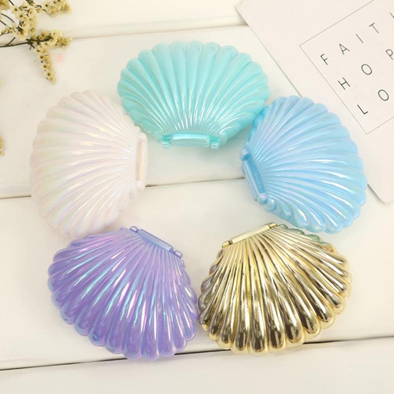 1Pc Colorful Cute Shell Plastic Candy Box Makeup Jewelry Storage Boxes Gift Box