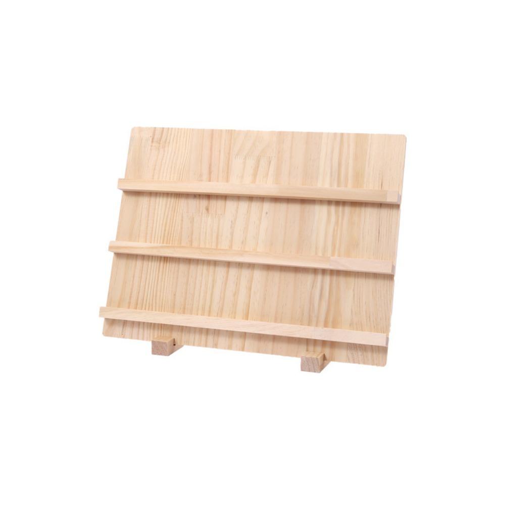 3/4/5 Layer Wooden Nail Art Stand Large-capacity Multi-functional Earring Necklace Display Rack Smooth Space Saving