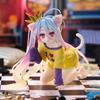Anime Shiro Figure Cat Ears Shiro Action Figures PVC Models Shiro T-shirt Figurine Shiro Look Up Figures Toys Gifts 10CM