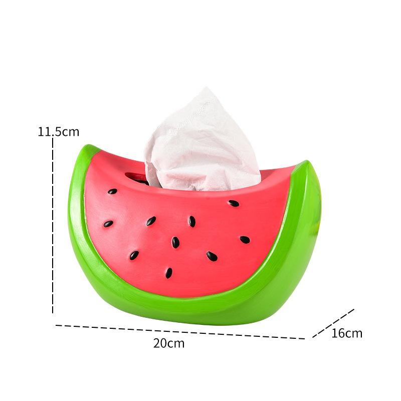 Cute Watermelon Shaped Tissue Box Desktop Ornaments
