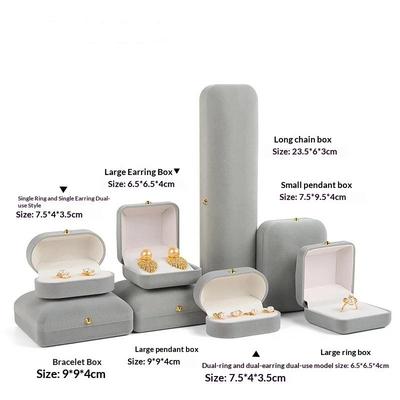 Velvet Jewelry Box Rings Necklaces Earrings Pendants Storage Box For Women Jewelry Packaging