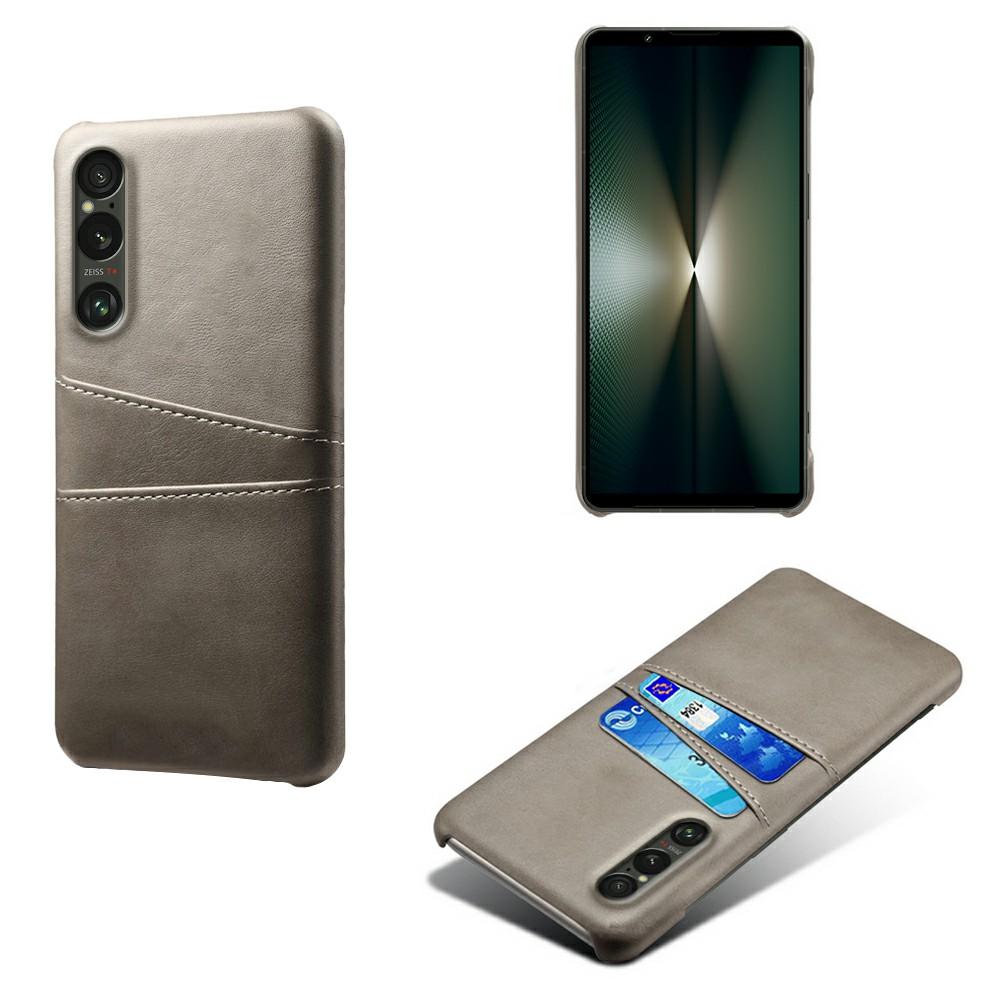 Für Sony Xperia 1 VII Hülle Duale Kartenfächer PU-Leder+Hartes PC Handyhülle