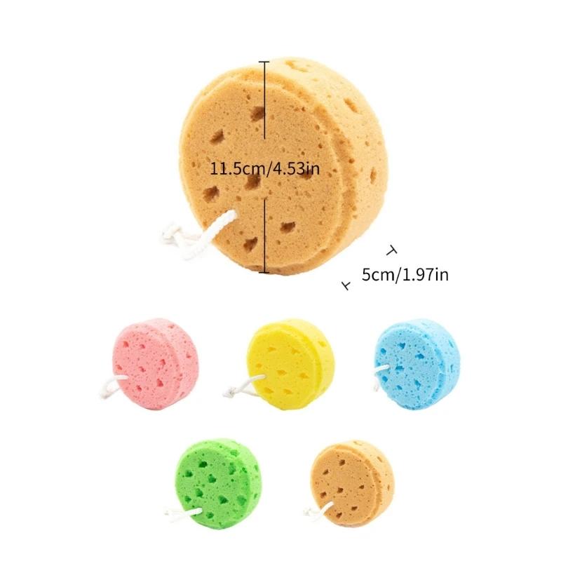 Circular Bath Seaweed Scrub Sponge Improve Skin Texture Children's Bath Sponge Scrub Sponge Honeycomb Foam Bath Products