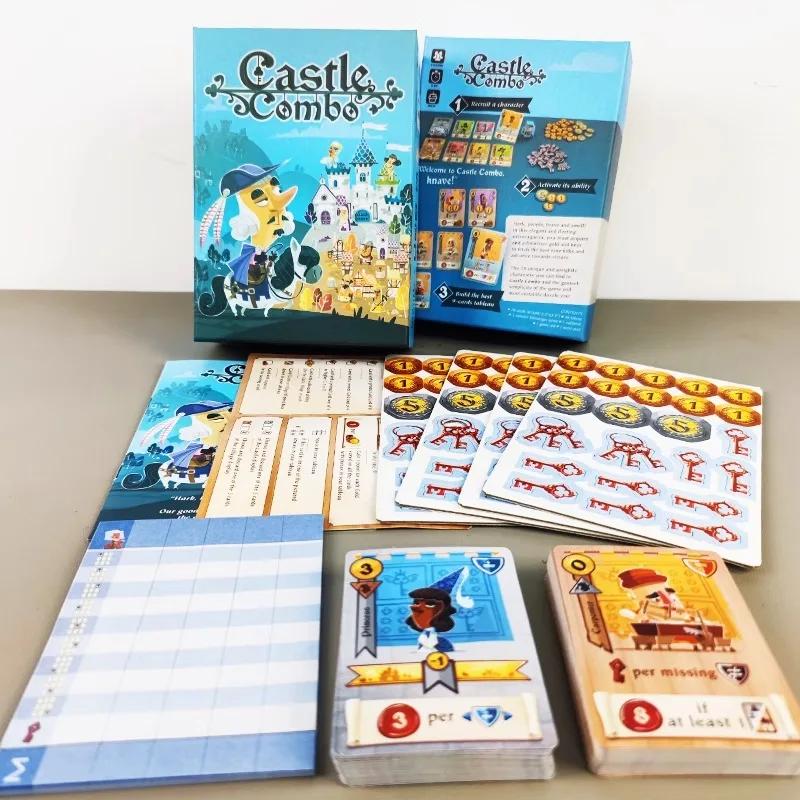 Castle Combo Board Game 2-5 Players English Version Strategy Games for Party/Family Table Card