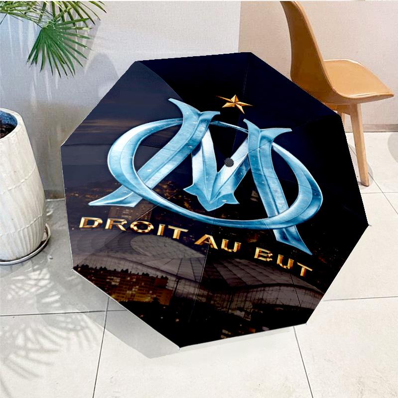 Mar-seille With Pride Emblem Printed Automatic Umbrella, 8-Frame for Travel, camping, Casual Umbrella, Essential Gift for  for family and friends