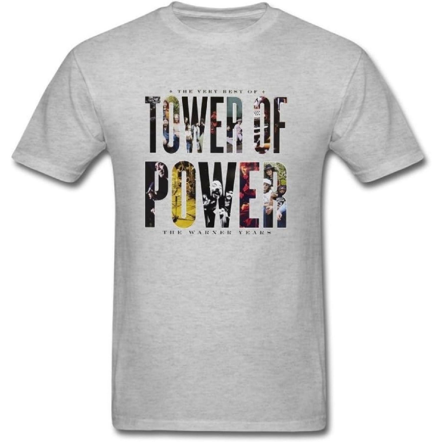 SUNRAIN Мужская футболка с логотипом группы Tower Of Power XXXL XXXXXL белый