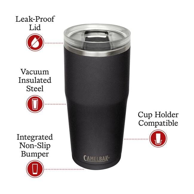 CamelBak Slive Vacuum Insulated Tumbler, 600ml, Black,