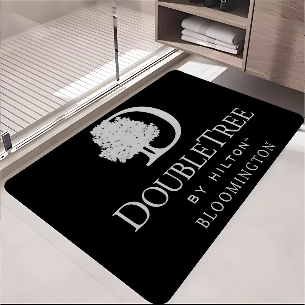 Fashion D-DoubleTree by Hilton Floor Mat Absorbent Floor Mat Non-Slip Entrance Rug for Bathrooms Restrooms and Toilets