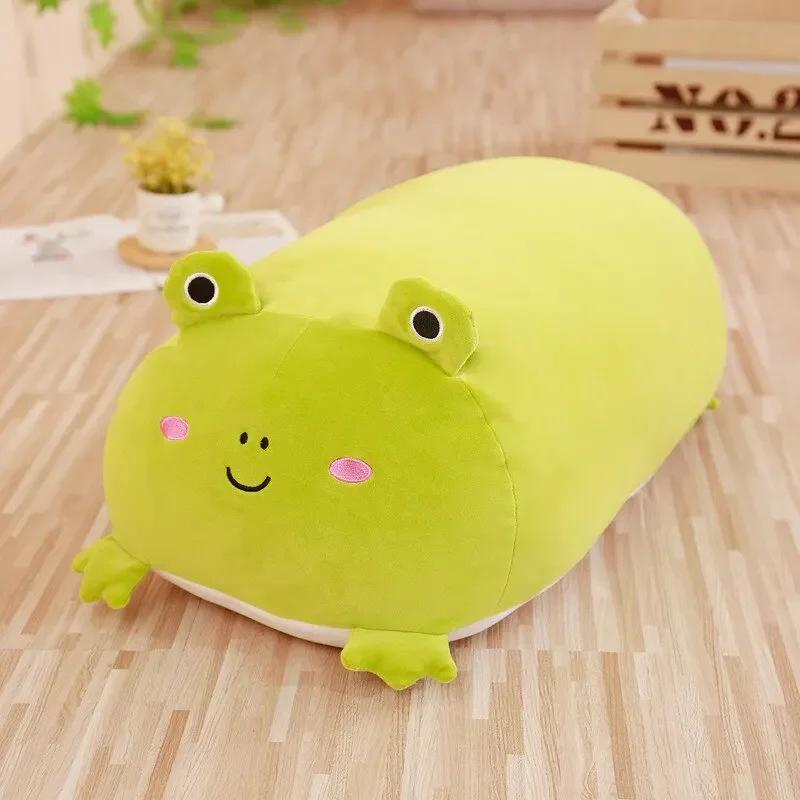 Pillow Cartoon Lovely Soft Down Cotton Dog Cat Pig Frog Plush Toys Stuffed Animal Kids Birthyday Gifts Assisted Sleep Pillows