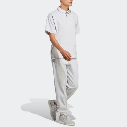 adidas Originals Essentials Polo Shirts Men's Light Heather Gray IC5120