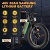 Freesky M530 Electric Bike, 2 * 1000W Dual Motor, 48V 30Ah Battery, 26*4.0'' Fat Tires, Range 120KM,  Max 64 KM/H, Dual Suspension