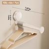 1Pc Hanger Storage Rack No-Drill Suction Cup Installation,Folding Rack Retractable Adjustable Length Home Use Hanger