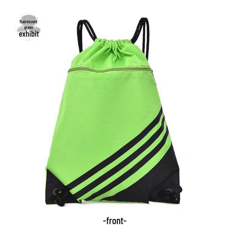 Unisex Leichter Rucksack mit Kordelzug: Faltbare Sport-, Fitnessstudio- und Schuhtasche