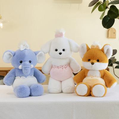 Benny Baby Elephant Plush Toy Children's Soothing Diaper Dog Doll Fox Throw Pillow Pregnancy and Baby Store Gift