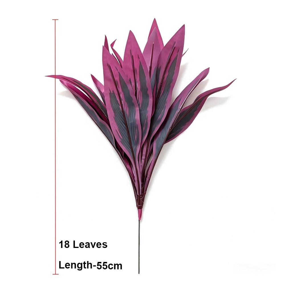 12 Leaves/18 Leaves Simulation Dragon Tree Branch Faux Brazilian Wood Plant Desktop Ornament
