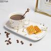 Gilded Marble Texture Ceramic Cup&saucer Dining Table Coffee Cup Milk Tea Mugs Afternoon Tea Teacup Fruit Juice Container