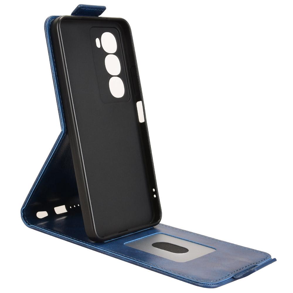 For itel City 100 4G Stand Case Magnetic Clasp Vertical Flip Leather Phone Cover with Card Holder
