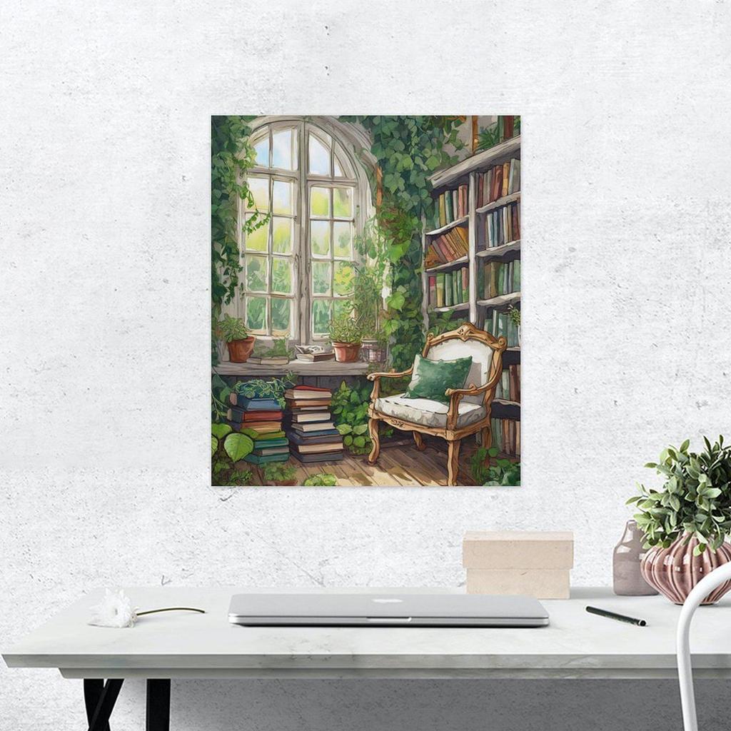 Nordycka Sztuka Minimalistyczna: Plakat krajobrazowy w wysokiej rozdzielczości do dekoracji salonu