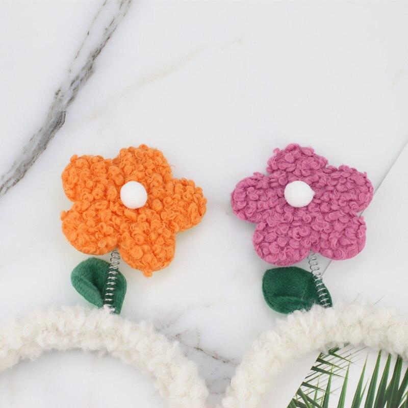 Drăguț din pluș, floare de soare, cu cârlige, bentiță pentru păr pentru copii, care se spală pe față, kawaii, bentiță pentru cap, accesorii pentru păr pentru fete, pentru copii